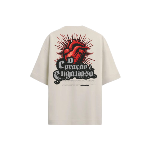 CAMISETA CORAÇÃO ENGANOSO OVERSIZED STREET