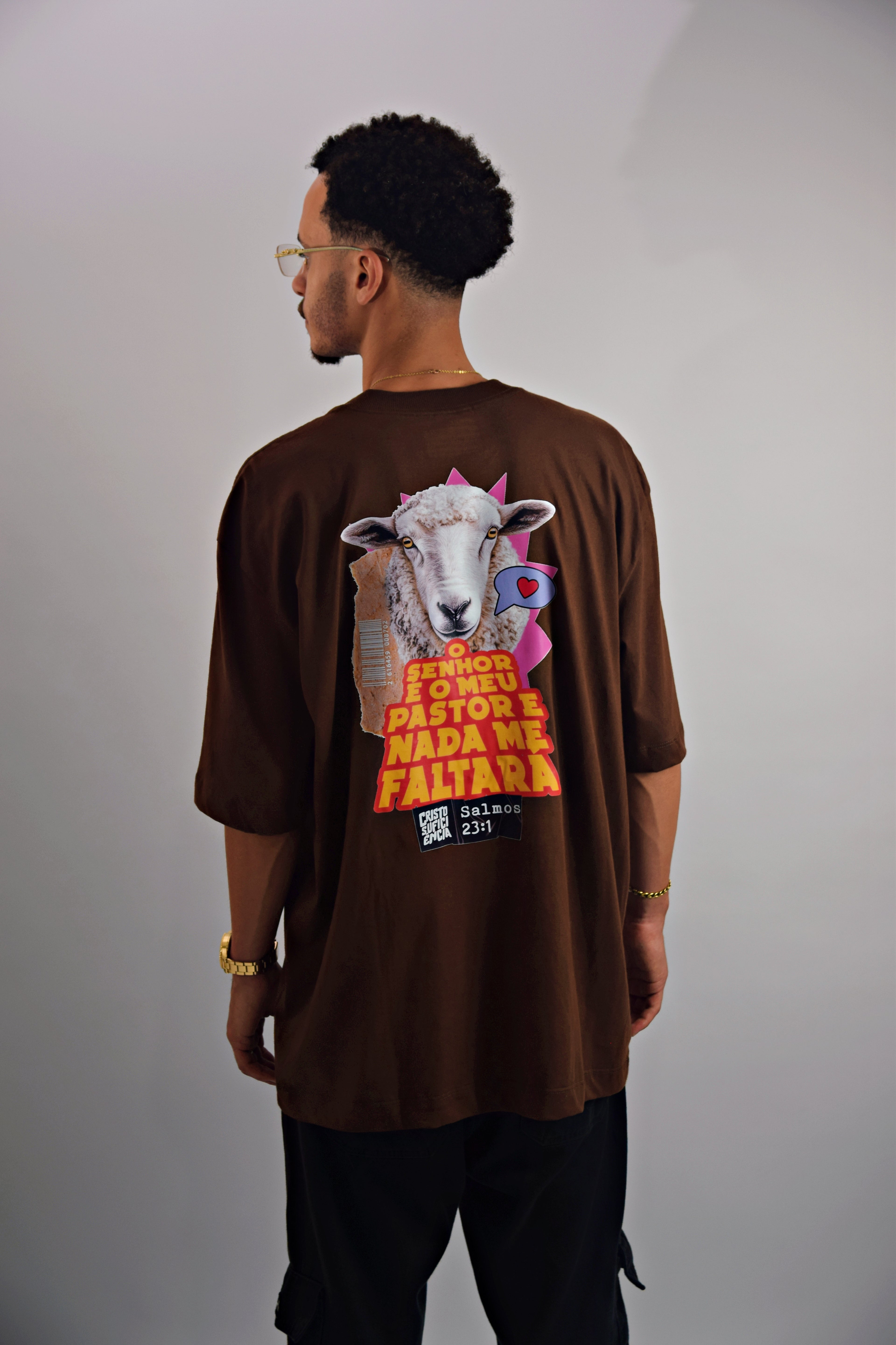 CAMISETA SENHOR É MEU PASTOR OVERSIZED STREET